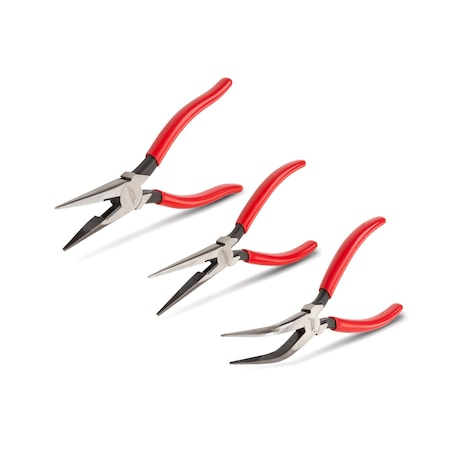 Tekton Long Nose Pliers Set, 3-Piece (7, 8, 6 in. Bent) PGF99101